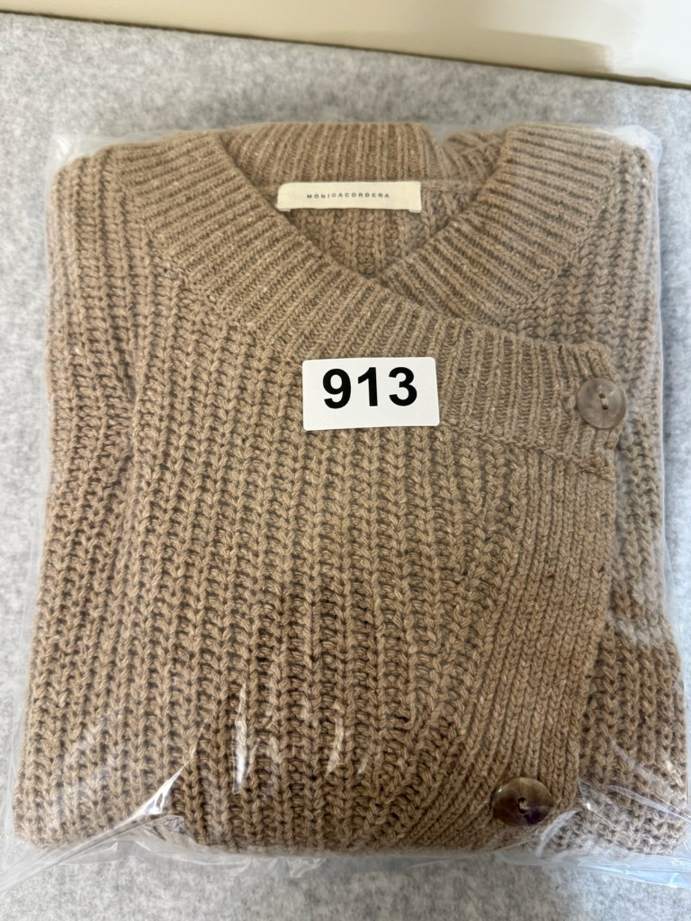 MONICA CORDERA Chunky Wool Cardigan (see measurements) - Picture 16 of 16